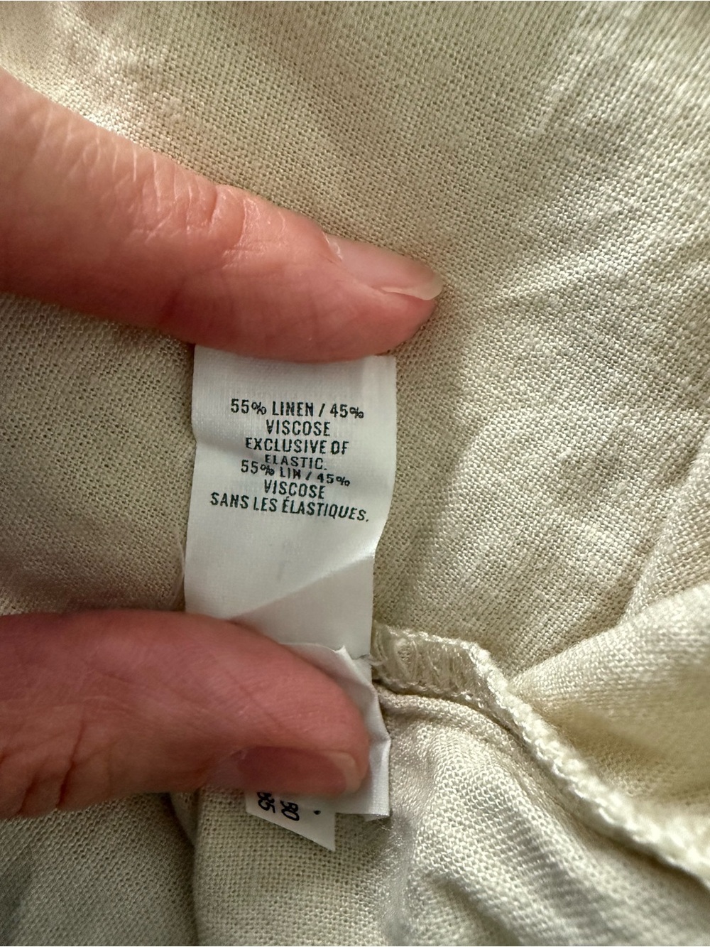 Aerie Cream Beige Tank Linen Blend Day Dress Casual Large - Picture 7 of 7